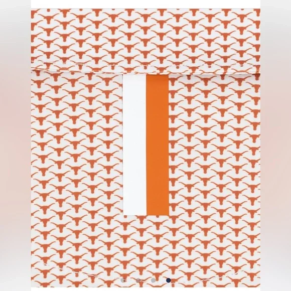 Rhoback Men's University of Texas UT Longhorn Patterned Short Sleeve Polo Large - Picture 6 of 7